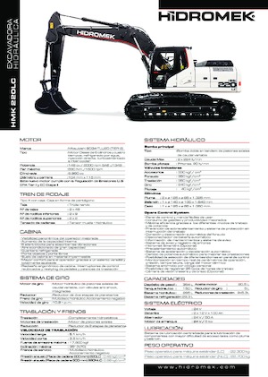 Koparki gąsienicowe Hidromek HMK 220 LC