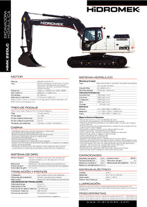 Koparki gąsienicowe Hidromek HMK 220 LC