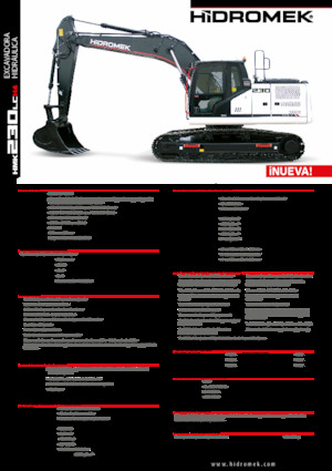 Koparki gąsienicowe Hidromek HMK 230 LC