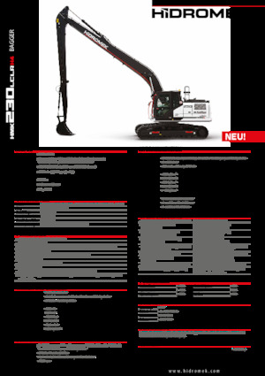 Koparki gąsienicowe Hidromek HMK 230 LC LR 