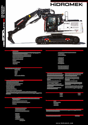 Koparki gąsienicowe Hidromek HMK 230 LC TX 