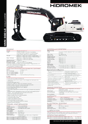 Koparki gąsienicowe Hidromek HMK 300 LC PLUS