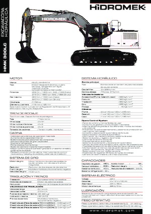 Koparki gąsienicowe Hidromek HMK 300 LC PLUS