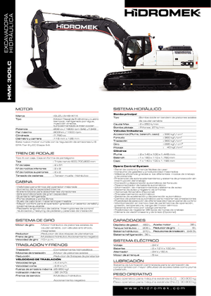 Koparki gąsienicowe Hidromek HMK 300 LC