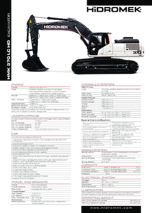 Koparki gąsienicowe Hidromek HMK 370 LC-HD