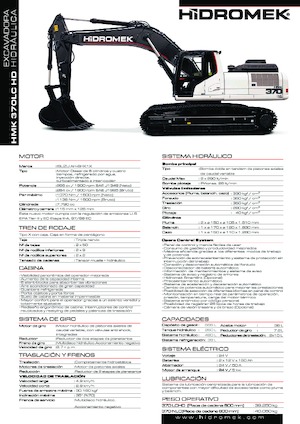 Koparki gąsienicowe Hidromek HMK 370 LC-HD