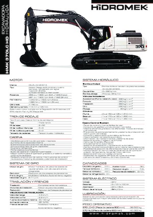 Koparki gąsienicowe Hidromek HMK 370 LC-HD