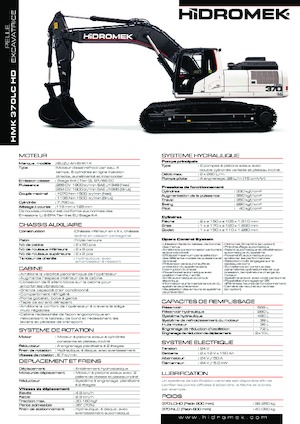 Koparki gąsienicowe Hidromek HMK 370 LC-HD