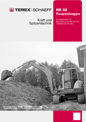 Koparki gąsienicowe Terex-Schaeff HR 32