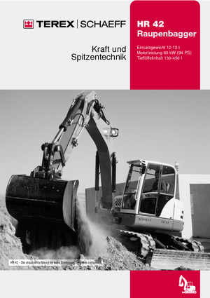 Koparki gąsienicowe Terex-Schaeff HR 42