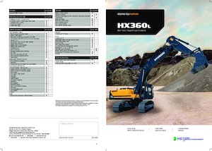 Koparki gąsienicowe Hyundai HX 360L