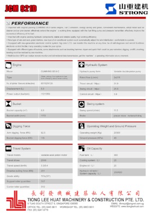 Koparki gąsienicowe Strong JCM921D