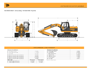 Koparki gąsienicowe JCB JS 145 LC