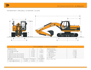 Koparki gąsienicowe JCB JS190 LC