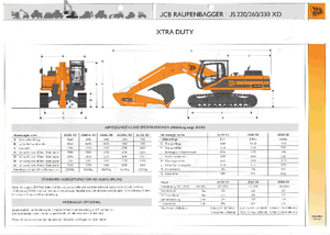 Koparki gąsienicowe JCB JS 220 L