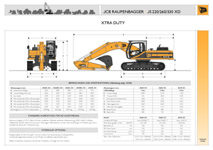 Koparki gąsienicowe JCB JS 260 XD