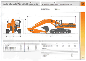 Koparki gąsienicowe JCB JS 240 LC