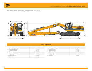 Koparki gąsienicowe JCB JS 260 LR