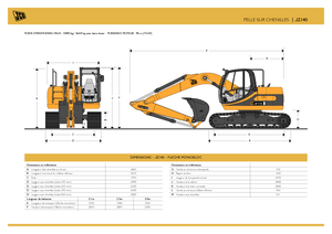 Koparki gąsienicowe JCB JZ 140 L HD