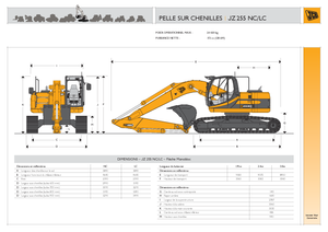 Koparki gąsienicowe JCB JZ 255 L