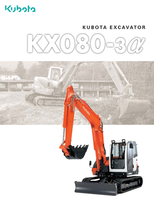 Koparki gąsienicowe Kubota KX080-3α