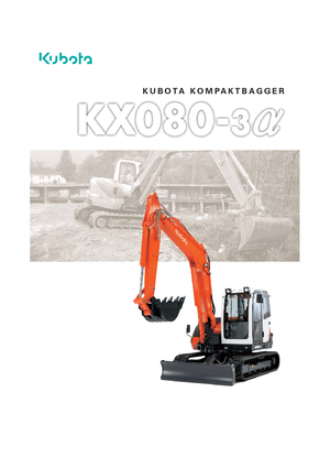 Koparki gąsienicowe Kubota KX080-3α 2PC