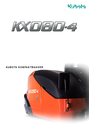 Koparki gąsienicowe Kubota KX080-4