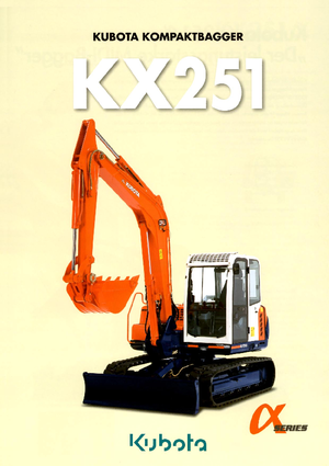 Koparki gąsienicowe Kubota KX251α