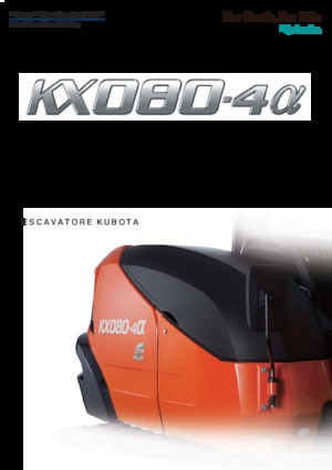 Koparki gąsienicowe Kubota KX080-4α
