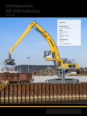 Koparki do prac przeładunkowych Liebherr LH 110 C Gantry Industry Litronic