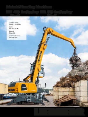 Koparki do prac przeładunkowych Liebherr LH 50 C High Rise Port Litronic