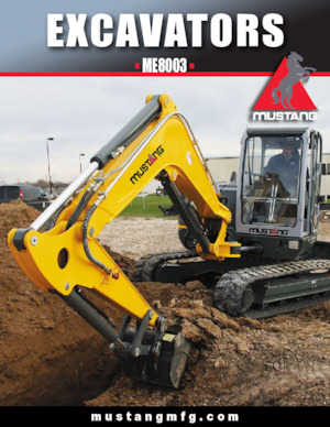 Koparki gąsienicowe Mustang ME8003