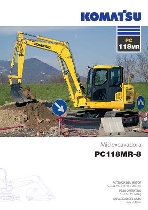 Koparki gąsienicowe Komatsu PC118MR-8