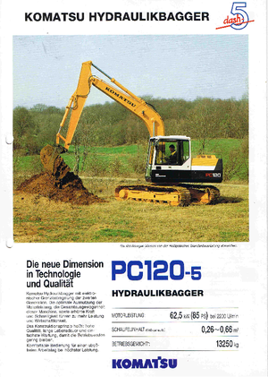 Koparki gąsienicowe Komatsu PC120-5
