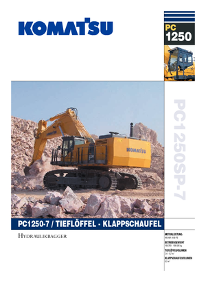 Koparki gąsienicowe Komatsu PC1250SP-7