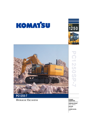 Koparki gąsienicowe Komatsu PC1250SP-7
