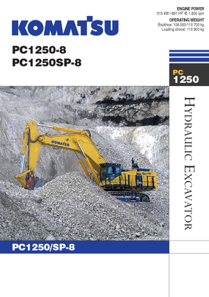 Koparki gąsienicowe Komatsu PC1250SP-8