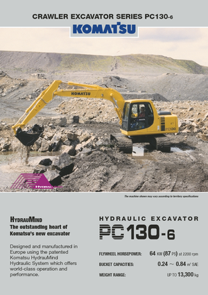 Koparki gąsienicowe Komatsu PC130-6