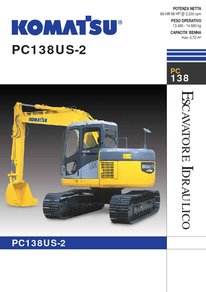 Koparki gąsienicowe Komatsu PC138US-2