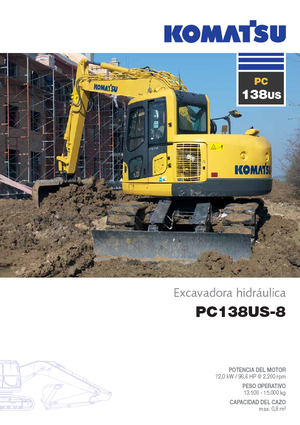 Koparki gąsienicowe Komatsu PC138US-8