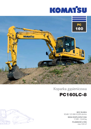 Koparki gąsienicowe Komatsu PC160LC-8