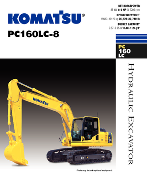 Koparki gąsienicowe Komatsu PC160LC-8