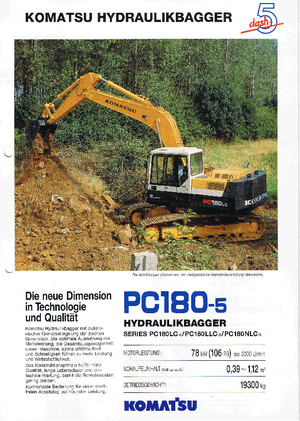 Koparki gąsienicowe Komatsu PC180LC-6 activ