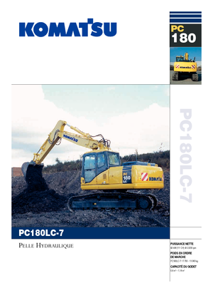 Koparki gąsienicowe Komatsu PC180LC-7