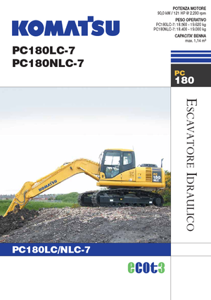 Koparki gąsienicowe Komatsu PC180LC-7