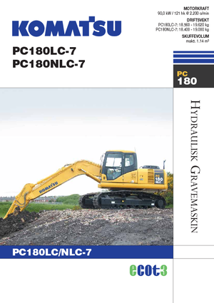 Koparki gąsienicowe Komatsu PC180LC-7