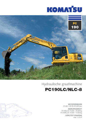 Koparki gąsienicowe Komatsu PC190-8 LC