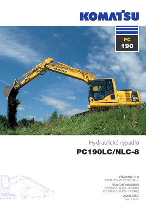 Koparki gąsienicowe Komatsu PC190-8 LC