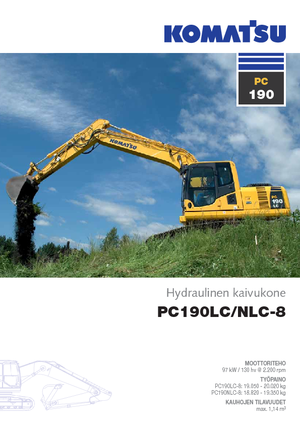 Koparki gąsienicowe Komatsu PC190-8 LC