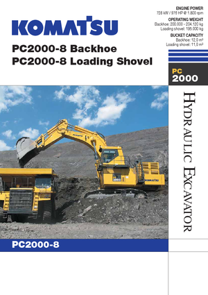 Koparki gąsienicowe Komatsu PC2000-8